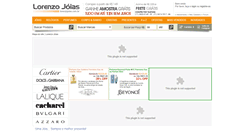 Desktop Screenshot of lorenzojoias.com.br