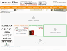 Tablet Screenshot of lorenzojoias.com.br